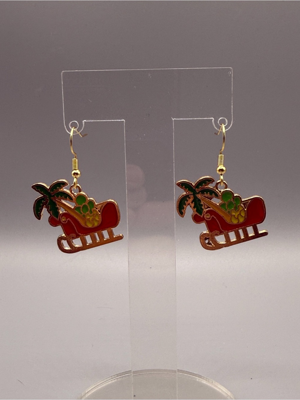 Christmas in July Earrings - Handmade #E0551C